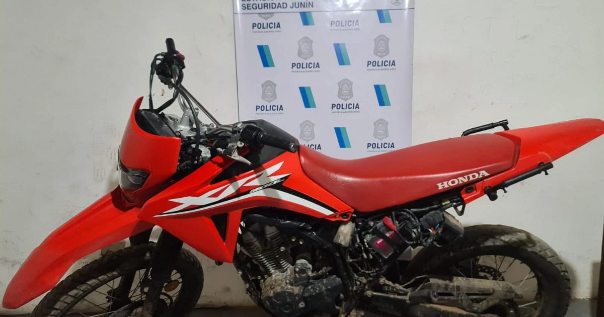 Tras un allanamiento en Junín, recuperan una motocicleta con pedido de secuestro